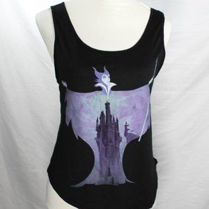 NWT Disney Villains Classic Maleficent Tank Top Black Size Large Sleepin…